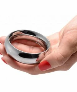 Cock Rings 1.5 Inch Stainless Steel Thick Metal Donut Cock Ring By Master Series
