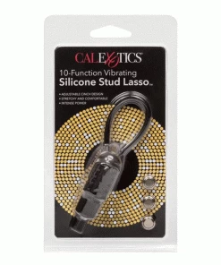 Cock Rings 10 Function Vibrating Silicone Stud Lasso Cock Ring By Cal Exotics