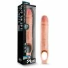 Blush Novelties 10 Inch Penis Sleeve | Performance Plus Silicone Vanilla Extender Sheaths & Sleeves