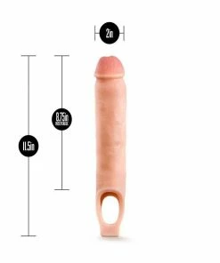 Blush Novelties Sheaths & Sleeves 11.5 Inch Realistic Performance Penis Sleeve Natural Silicone Girth Enhancer