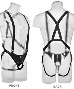 Pipedream Products 11 Inch Double Penetration Two Cocks Black Penis Extension Strap On Sleeve