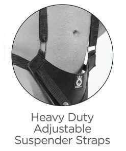 Pipedream Products 11 Inch Double Penetration Two Cocks Black Penis Extension Strap On Sleeve