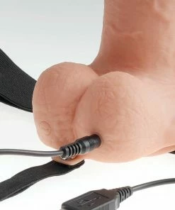 Sheaths & Sleeves 11 Inch Tan Rechargeable Vibrating Hollow Strap On Penis Extension By Fetish Fantasy 16 Sheaths & Sleeves 11 Inch Tan Rechargeable Vibrating Hollow Strap On Penis Extension By Fetish Fantasy