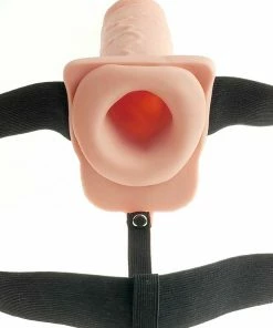 Sheaths & Sleeves 11 Inch Tan Rechargeable Vibrating Hollow Strap On Penis Extension By Fetish Fantasy 15 Sheaths & Sleeves 11 Inch Tan Rechargeable Vibrating Hollow Strap On Penis Extension By Fetish Fantasy