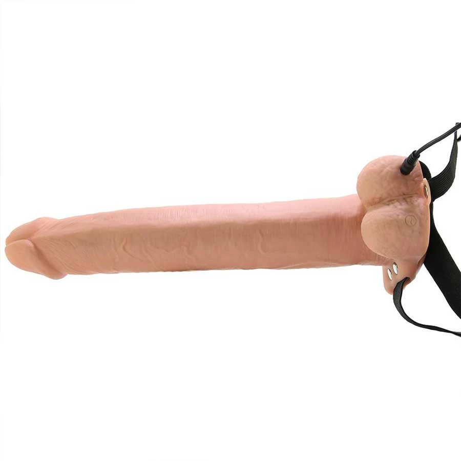 Sheaths & Sleeves 11 Inch Tan Rechargeable Vibrating Hollow Strap On Penis Extension By Fetish Fantasy 7 Sheaths & Sleeves 11 Inch Tan Rechargeable Vibrating Hollow Strap On Penis Extension By Fetish Fantasy