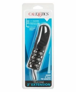 2 Inch Black Silicone Penis Extension By Cal Exotics Sheaths & Sleeves