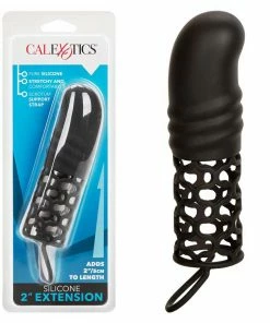 2 Inch Black Silicone Penis Extension By Cal Exotics Sheaths & Sleeves