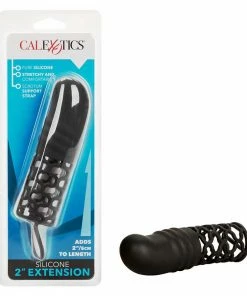 2 Inch Black Silicone Penis Extension By Cal Exotics Sheaths & Sleeves