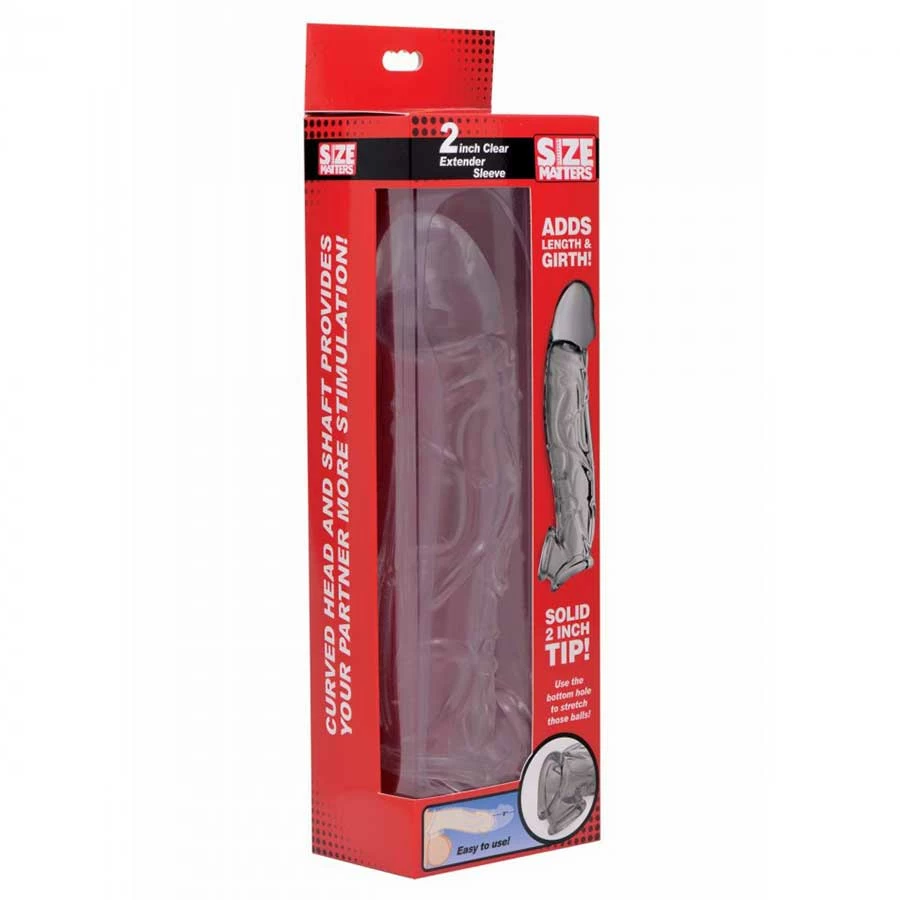 Sheaths & Sleeves 2 Inch Clear Extender Sleeve By Size Matters 8 Sheaths & Sleeves 2 Inch Clear Extender Sleeve By Size Matters