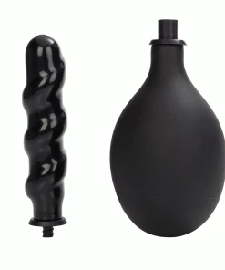 420ml Big Man Cleanser Ribbed Anal Enema Bulb By Cal Exotics