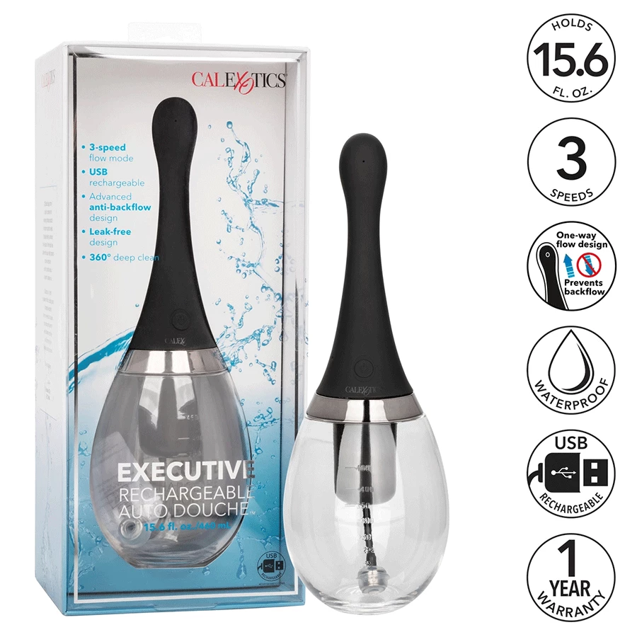 460ml Executive Rechargeable Auto Anal Douche By Cal Exotics Anal Sex Toys 12 460ml Executive Rechargeable Auto Anal Douche By Cal Exotics Anal Sex Toys