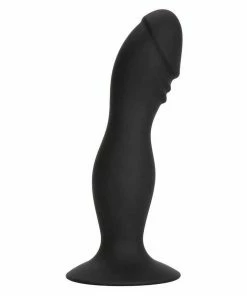 5.5 Inch Anal Stud Black Silicone Anal Dildo By Cal Exotics Prostate Massagers