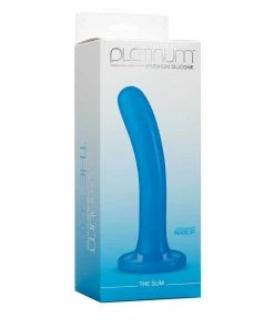 6 Inch Blue Slim Platinum Silicone Anal Dildo By Doc Johnson Anal Sex Toys