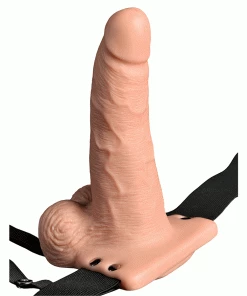 Sheaths & Sleeves 6 Inch Rechargeable Vibrating Hollow Strap On Penis Extension By Fetish Fantasy