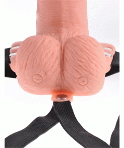 Sheaths & Sleeves 6 Inch Rechargeable Vibrating Hollow Strap On Penis Extension By Fetish Fantasy