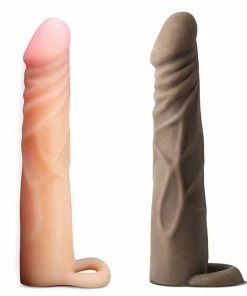 Sheaths & Sleeves 7 Inch Performance Cock Xtender Sleeve By Blush Novelties (Tan & Brown)