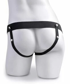 Sheaths & Sleeves 7 Inch Tan Squirting Hollow Realistic Strap-On With Balls By Fetish Fantasy