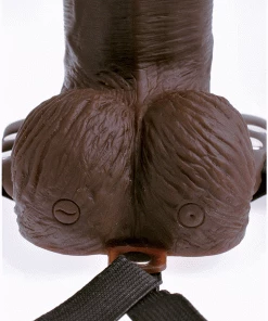 Sheaths & Sleeves 8 Inch Brown Rechargeable Vibrating Hollow Strap On Penis Extension By Fetish Fantasy 16 Sheaths & Sleeves 8 Inch Brown Rechargeable Vibrating Hollow Strap On Penis Extension By Fetish Fantasy