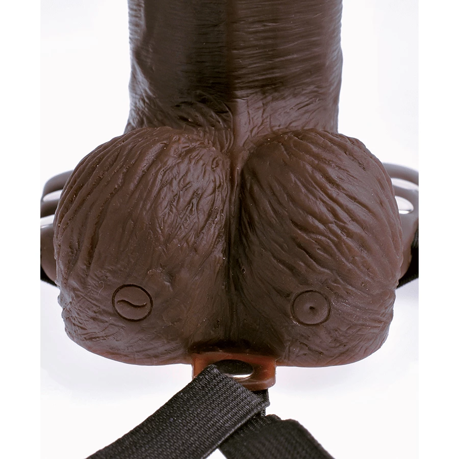 Sheaths & Sleeves 8 Inch Brown Rechargeable Vibrating Hollow Strap On Penis Extension By Fetish Fantasy 8 Sheaths & Sleeves 8 Inch Brown Rechargeable Vibrating Hollow Strap On Penis Extension By Fetish Fantasy