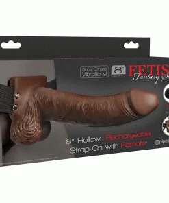 Sheaths & Sleeves 8 Inch Brown Rechargeable Vibrating Hollow Strap On Penis Extension By Fetish Fantasy 19 Sheaths & Sleeves 8 Inch Brown Rechargeable Vibrating Hollow Strap On Penis Extension By Fetish Fantasy