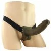 Sheaths & Sleeves 9 Inch Brown Hollow Strap-On Penis Extension With Balls By Fetish Fantasy