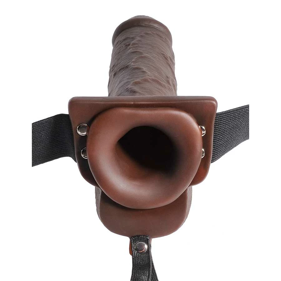 9 Inch Brown Squirting Hollow Realistic Strap-On With Balls By Fetish Fantasy Sheaths & Sleeves 7 9 Inch Brown Squirting Hollow Realistic Strap-On With Balls By Fetish Fantasy Sheaths & Sleeves