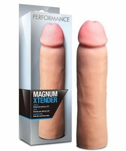 Blush Novelties 9 Inch Magnum Xtender | Realistic Penis Sleeve Beige Girth Enhancer Sheaths & Sleeves
