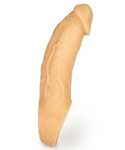 Lynk Pleasure Products 9 Inch Realistic Performance Penis Sleeve Natural Silicone Girth Enhancer