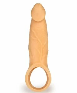 Lynk Pleasure Products 9 Inch Realistic Performance Penis Sleeve Natural Silicone Girth Enhancer
