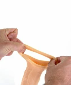 Lynk Pleasure Products 9 Inch Realistic Performance Penis Sleeve Natural Silicone Girth Enhancer