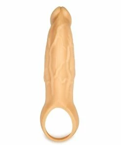 Lynk Pleasure Products 9 Inch Realistic Performance Penis Sleeve Natural Silicone Girth Enhancer
