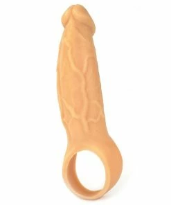 Lynk Pleasure Products 9 Inch Realistic Performance Penis Sleeve Natural Silicone Girth Enhancer