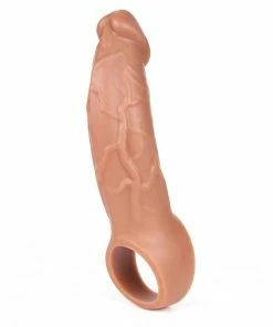 Lynk Pleasure Products 9 Inch Realistic Performance Penis Sleeve Natural Silicone Girth Enhancer