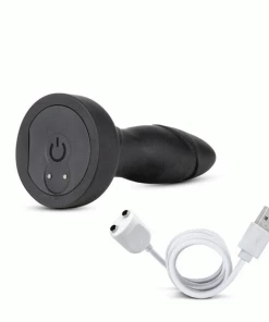 Anal Adventures Platinum 5.75 Inch Drive Rechargeable Butt Plug Silicone With Remote By Blush Novelties