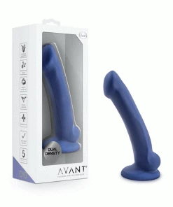 Avant D10 Suko 6.5 Inch Blue Silicone Dildo With Suction Cup By Blush Novelties Anal Sex Toys
