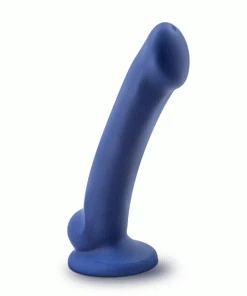 Avant D10 Suko 6.5 Inch Blue Silicone Dildo With Suction Cup By Blush Novelties Anal Sex Toys
