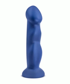 Avant D12 Suko 8 Inch Blue Silicone Dildo With Suction Cup By Blush Novelties