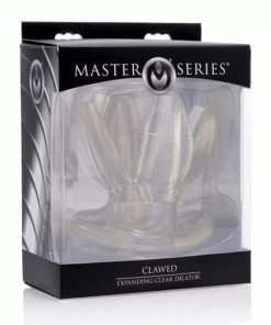 Clawed Expanding Clear Anchor Butt Plug Dilator By Master Series Anal Sex Toys