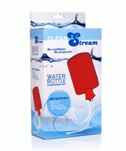 Clean Stream Anal Sex Toys CleanStream Red Water Bottle Douche Kit