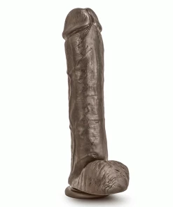 Dr. Skin Huge 11.5 Inch Mr. Savage Brown Suction Anal Dildo By Blush Novelties Anal Sex Toys