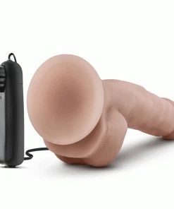 Blush Novelties Dr. Skin Realistic 8.75 Inch Dr. Jay Vibrating Suction Anal Dildo With Balls Anal Sex Toys