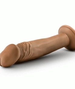 Anal Sex Toys Dr. Skin Small 6 Inch Brown Starter Anal Suction Dildo By Blush Novelties