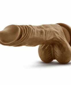 Dr. Skin Stud Muffin Realistic Anal Dildo With Balls By Blush Novelties