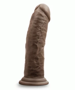 Dr. Skin Thick 8 Inch Brown Realistic Suction Cup Anal Dildo By Blush Novelties