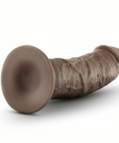 Dr. Skin Thick 8 Inch Brown Realistic Suction Cup Anal Dildo By Blush Novelties