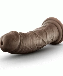 Dr. Skin Thick 8 Inch Brown Realistic Suction Cup Anal Dildo By Blush Novelties