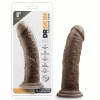 Dr. Skin Thick 8 Inch Brown Realistic Suction Cup Anal Dildo By Blush Novelties