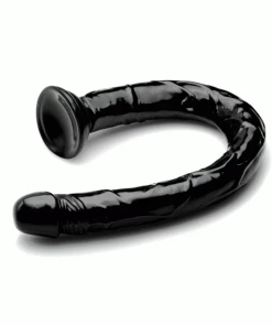 Master Series Anal Sex Toys Hosed 19 Inch Black Realistic Anal Dildo
