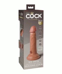 King Cock Elite 6 Inch Vibrating Silicone Dual Density Dong By Pipedream Products Anal Sex Toys