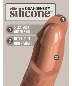 King Cock Elite 6 Inch Vibrating Silicone Dual Density Dong By Pipedream Products Anal Sex Toys